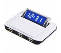 USB-концентратор CBR CH-230, 3 порта, часы